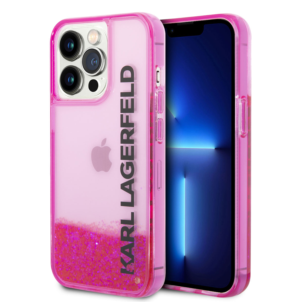 Karl Lagerfeld iPhone 14 Pro Kılıf Sıvılı Simli Elong Dizayn Telefon Kılıfı - 1 Karl Lagerfeld iPhone 14 Pro Kılıf Sıvılı Simli Elong Dizayn Telefon Kılıfı - 1